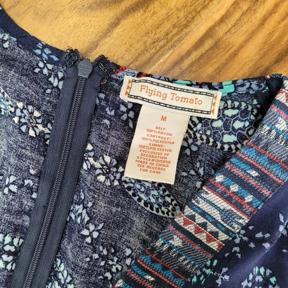 Flying Tomato short boho dress Belle sleeve - Picture 4 of 10